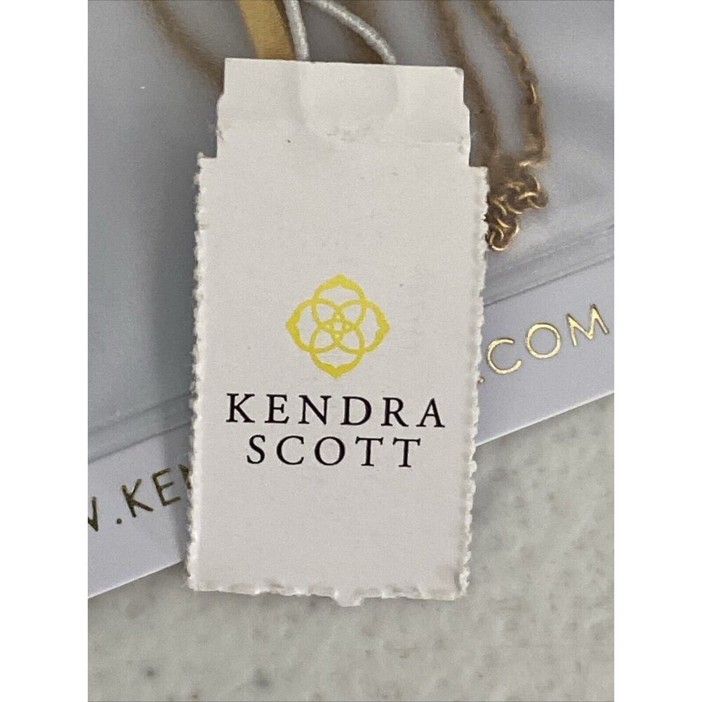 Kendra Scott IVY Short Necklace Gold White Ivory Pearl Stones VGD 115 NEW - Picture 7 of 7